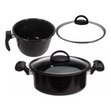 Jogo De Panelas 2 Peças Indução Cooktop Lenha E Gás 