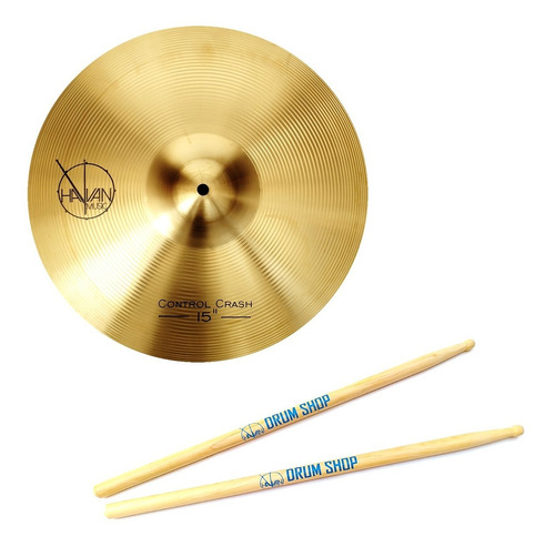 Crash 15'' Alloy Series Com Par De Baquetas - Para Bateria