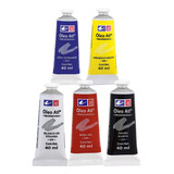 Set Oleos 40ml Colores Basicos Atl P Pintar Arte Pintura