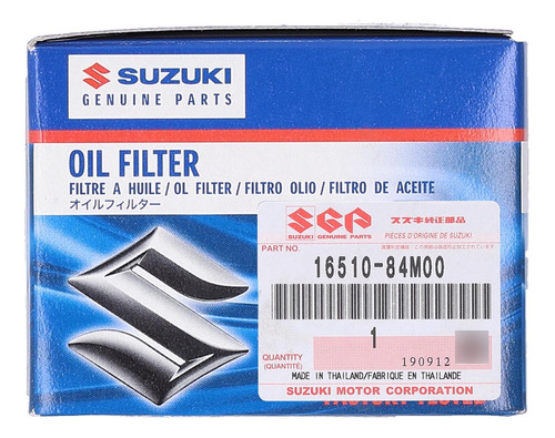 Filtro De Aceite Suzuki 1651084m00000 Foto 2