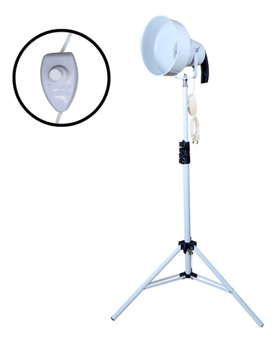 Suporte Branco Fisioterapia Profissional Dimmer S/ Lampada 