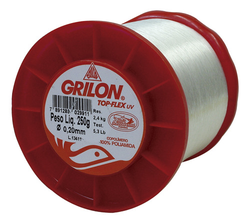 Linha Pesca Branca Grilon 050 250g