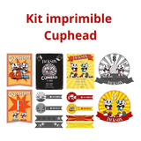 Kit Imprimible Cumpleaños Cuphead