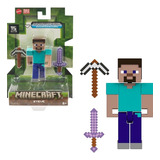 Minecraft Figura De Acción Steve 15 Years Mattel 