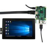 Tela Lcd 7 Polegadas Hdmi Capacitiva Com Case Raspberrypi