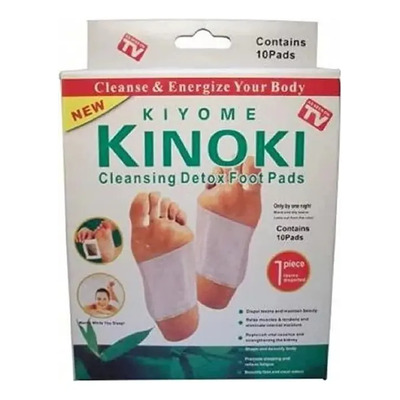 10 Parches Desintoxicantes Pies Fatiga Cansancio Kinoki