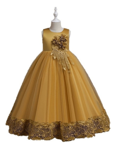 Vestido De Princesa Bouquet Para Niña, Vestido Elegante