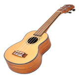 Electro Ukelele Soprano Parquer Madera Abeto Funda Garantia