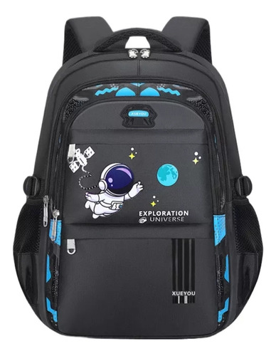 Mochila Escolar Infantil Astronauta Impermeável 