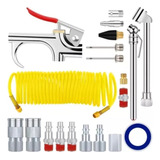 Kit Accesorios Aire Para Compresor Con Manguera 20 Piezas