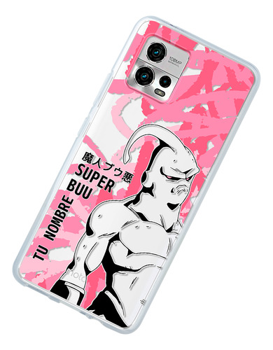 Funda Para Motorola Dragon Ball Z Super Buu Con Tu Nombre