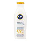 Protector Solar Nivea Sun Fps 50 Piel Sensible 200 Ml