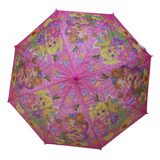 4pc Paraguas Sombrilla Infantil Estampado Diseños Lluvia Sol
