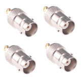 Rfaha 4pcs Mcx Macho A Bnc Hembra Conector Rf Coaxial Adapta