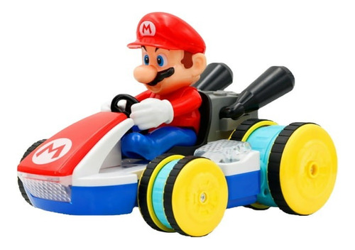 Carro Control Remoto Mario Kart Luces Y Sonido Mario Bros Rc