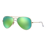 Ray Ban Rb3026 112/19 Aviator Verde Espejo Gota Grande