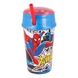 Vaso Cerealero 2 En 1 Con Sorbete Cresko Color Spider Man