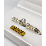 Alianzas Plata 925 Y Oro 18k Casamiento Novios Compromiso 