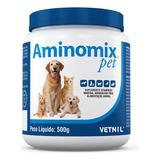 Aminomix Pet 500g Suplemento Vitaminico Caes Gatos Aves
