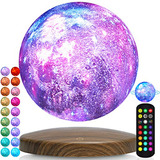 Lámpara Lunar Levitante: 18 Colores Flotantes Y Giratorios C