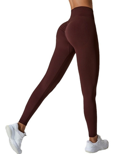 Leggings Ajustados En V De Cintura Alta Sin Costuras