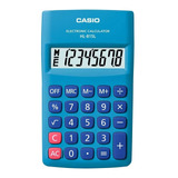 Calculadora Casio De 8 Dígitos Hl-815l-bu Color Azul 