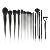 Docolor 15pcs Cepillos De Maquillaje De Obsidiana Conjunto D