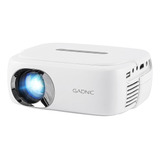 Mini Proyector Portatil Led 1200l Usb Gadnic 1080p Full Hd Color Blanco