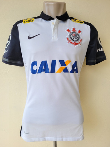 Camisa Corinthians Jogo Jogador Home Branca Elias 2015 2016