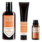 Kit Sobrebarba Shampoo Modelador Óleo De Barba Light My Fire