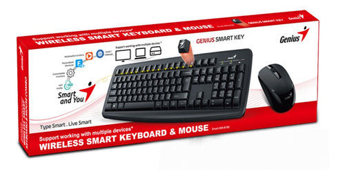 Kit Teclado + Mouse Inalámbrico Genius Km-8100 Techcenter