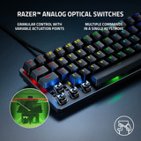 Razer Huntsman Mini Analog Teclado Optomecánico 60% Rgb Idioma Inglés Us Color Del Teclado Negro