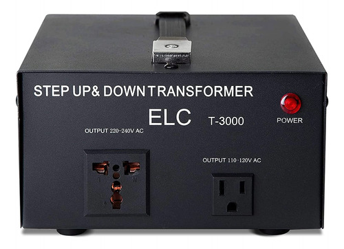 Convertidor De Voltaje Elc, 3000 W, 110 V/220 V, Step Up/dow