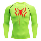 .. Playera Deportivo Hombre Spiderman Manga Larga