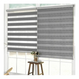 Cortina Roller Blackout 100x180 Duo Enrollable Dia Y Noche