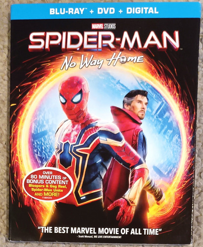 Spider Man No Way Home Blu Ray + Dvd Slipcover Orig Sellada