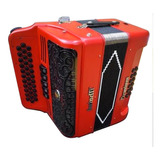 Farinelli 3412fr5hg Acordeon Diatonico 5 Regs Fa Rojo Mate