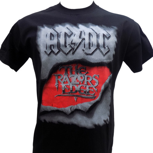 Remera De Ac/dc The Razors Edge Acdc Rockería Que Sea Rock 