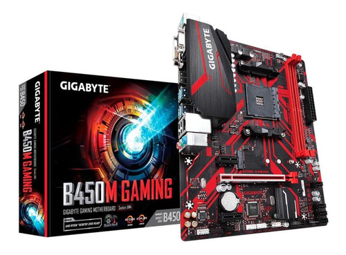 Placa Mãe Gigabyte B450m Gaming - Soquete Am4 - Micro Atx