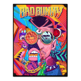 #790 - Cuadro Vintage / Bud Bunny Poster Música No Chapa