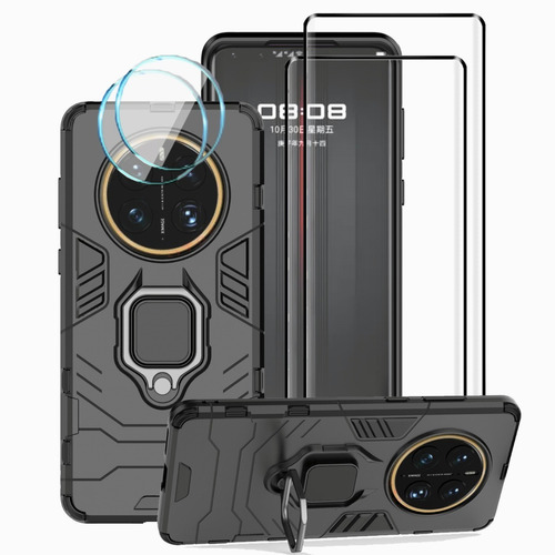 Funda Para Huawei Mate 50 Pro Uso Rudo + 2 Micas + 2 Lentes