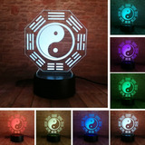 Lampara Led 3d Mesa Escritorio Con Forma De Yin Yang