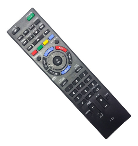 Control Remoto Sony Led Smart Tv Bravia Tecla Netflix Rc434