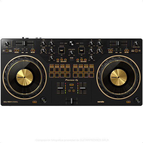 Controlador Dj Pioneer Ddj-rev1 2 Canales Serato Dj Dorado