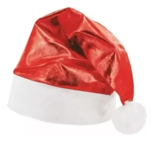 54 Gorros Metalicos Navideños Santa Claus Metálico Navidad