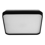 Luminária Plafon Black Sobrepor Led 24w 40x40cm Moderno Cor Branco Quente