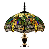 Zjart Tiffany - Lmpara De Pie Estilo Liblula De Vitral, Lmpa