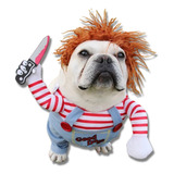 Disfraz Para Perro Gatos Chucky Halloween Mascotas 
