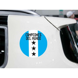 Calco Bandera Argentina Ploteo Auto Campeones Del Mundo