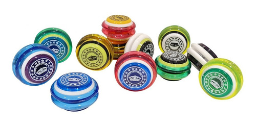12 Yoyos Colores Juguete Antiestres Pack Divertido Juego Pro